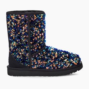 Worn Once UGG Classic short Stellar Sequin Boot